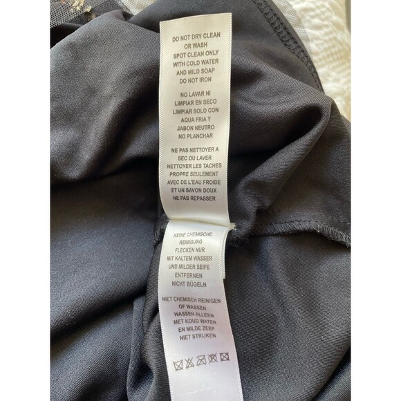 Aidan Mattox Dress Size 4 Flutter Sleeve Black Mini Sequin Beaded a28 - Picture 7 of 8